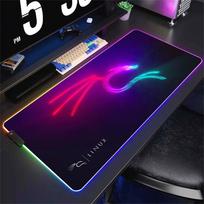 Kali Linux Mouse Pad RGB Mousepad Xxl Gaming Accessories LED Mouspad Large Pc Gamer Luminous Keyboard Desk Protector Mat 900x400 RGB 350x250x3mm purple