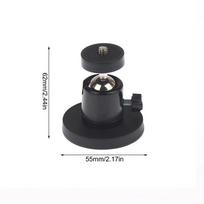 Magnetic Action Camera Suction Cup Bracket With 1/4  Screw Ballhead Hole Tripod Mount For Camera Smartphone Fill Light Stand 43mm gray