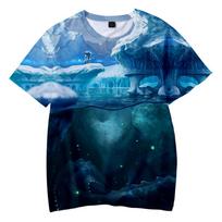 Subnautica Below Zero 3D spausdinti vaikiški marškinėliai Madingi kasdieniai animacinių filmukų marškinėliai Berniukams Mergaitėms Harajuku Vaikų drabužiai Mergaitėms 4XL gray