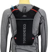 INOXTO Eagle Map Running Backpack: Water-Repellent, Breathable, Portable Hydration Pack for Men & Women, Ideal for Off-Road & Cycling Adventures. 5L juoda