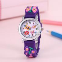 Kids Digital Childrens Watch With 3d Pointer Quartz Movement For School And Gift StyleI gray