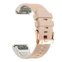 Dirželis 20 mm Garmin Fenix 8 43 mm 7S 6S Pro 5S Plus odinis silikoninis dirželis Epix Pro Gen 2 42 mm apyrankei moteriška apyrankė Quickfit 20mm beige