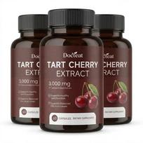 Docteat Rūgštinių vyšnių ekstraktas 3 000 mg - Kapsulės sąnariams ir šlapimo rūgščiai palaikyti (60 vienetų) 3pack