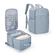 Ryanair and Easyjet Cabin Backpack, 40x20x25 & 45x36x20 Travel Bag for Men Women, Laptop Carry-On Hand Luggage Small mėlyna
