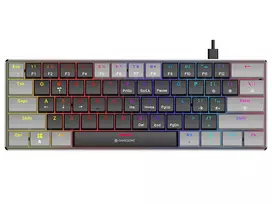 „Tracer GameZone Keylo 61“ žaidimų klaviatūra – laidinė, mechaninė, apšviesta, grafito spalvos