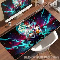 Mouse Pad Laptop Ayase Momo Takakura Ken Seiko Kawaii Mousepad XXL Dandadan Anime Girl Keyboard Rug PC Gamer Cabinet HD Desk Mat 30cm by 60cm white