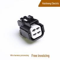 4-Pin Harness Connector DJ7048Y-2-11/21 (Part No. 6189-7600/6189-7599) Complete Female Housing Set black