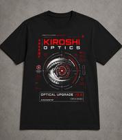 Cyberpunk 2077 Kiroshi Optics Eye T-Shirt | Sci-Fi Futuristic Techwear Tee | Dystopian Gaming Shirt | Gift For Him 110 gray