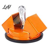Laminate Flooring Repair Tool Floor Suction Cup Double Sided 45 Degree Strike Side Heavy Duty Hardwood Gap Closer Metal Body Fixer Engineered Wood oranžinė