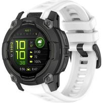 Silicone Strap for Garmin Instinct 3 Solar / Instinct 3 AMOLED 50mm - White gray