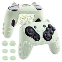 Silicone Protective Case For Switch 2 Pro Controller With Thumb Caps Anti-Slip Skin Cover For Switch 2 Pro Gaming Accessories A10 beige