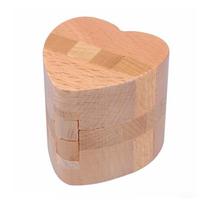 Very Difficult Wooden Luban Lock Cube Puzzles Brain Teaser Logic Challenge High Iq Toys For Kids Boys Girls Teens Adults beige