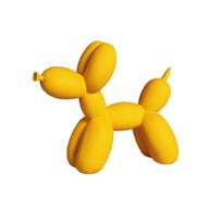 Yellow Balloon Dog Resin Art Sculpture yellow