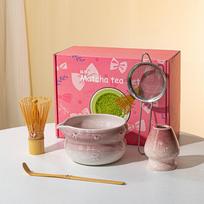 Matcha Rinkinys Matcha Šluotelės Rinkinys, Keramikos Matcha Rinkinys 5 Vnt Matcha Rinkinys Matcha Mėgėjams Matcha Rinkinys violetinė
