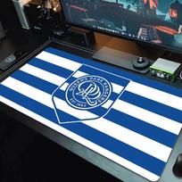 Queens Park Rangers fc Mouse Pad Large Gaming Table Cushion Non-slip Laptop Tablet Big Mousepad XXL Mat Mini PC Playmat With Lock edge_xia 30cmx60cm(11.8x23.6inch) black