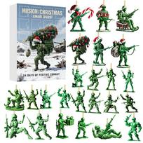 Christmas Advent Calendar Blind Box With Green Army Character Figures Acrylic Decorations For Festive Tree Hangings Style B