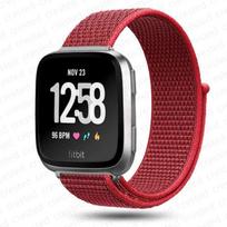 Nailono kilpinis dirželis Fitbit Versa 4 3 laikrodžiui Smart watch pakeitimas Minkštas pralaidus sportinis dirželis Correa Apyrankė Fitbit Sense 2 dirželis For Fitbit Sense raudona