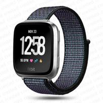 Nailono kilpinis dirželis Fitbit Versa 4 3 laikrodžiui Smart watch pakeitimas Minkštas pralaidus sportinis dirželis Correa Apyrankė Fitbit Sense 2 dirželis For Fitbit Versa 4 black