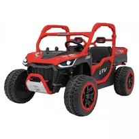 Vaikiškas elektromobilis Farmer Truck UTV Racing raudonas
