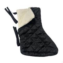 Gipsui kojai užvalkalas, kojos mova, minkštas, šiltas, pastorintas, šildantis apsauginis, gipsinis kojinė žiemai Black Short black