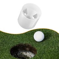Golf Hole Cup Accessories Putter Practice Putting Green for Garden,Yard Driving Range 4 inch white