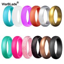 WarBLade 5.7mm Food Grade FDA Silicone Rings For Women Wedding Rubber Bands Hypoallergenic Flexible Silicone Finger Ring 10 purple