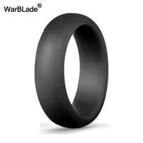 WarBLade 5.7mm Food Grade FDA Silicone Rings For Women Wedding Rubber Bands Hypoallergenic Flexible Silicone Finger Ring 6 juoda