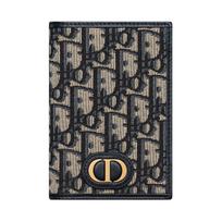 Dior 30 Montaigne Passport Holder With Signature Unisex Accessories Blue S2353UTZQ-M928 Gift Set(Basic Set+Box+Shopping Bag)