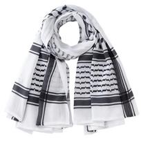 Ethnic Headwrap Shemagh Scarf Sun Protective Arab Keffiyeh Headscarf Arabian Dubai Headcover Traditional Hijab Shawl 1 balta