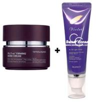 DIFFER&DEEPER PLLT-RA™ Firming Band Cream 50g + DEOPROCE Violet CC Cream 50g (#13 / #21 / #23) Firming Band Cream+CC Cream #21 Natural Beige black