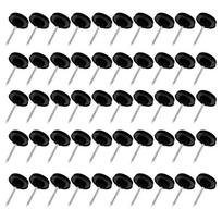 50/100Pcs Big Head Push Pin Map Tacks Thumb Nails Flat Push Pin Thumb Pin for Cork Board Picture Map Posters Note black