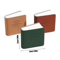 Small Sketchbook Portable Watercolor Book 3 Pieces 300gsm 2 X 2 Inch Double-sided Sketchbook for Travel Business School black