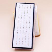 40-Piece Stainless Steel Hoop Nose and Body Piercing Jewelry Set Random Box Pattern
