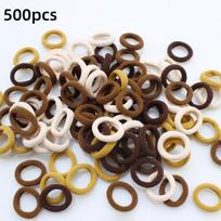 100/300/500 vnt. Mergaičių spalvingos elastinės plaukų gumelės uodegai laikyti, plaukų raišteliai, guminės juostelės, scrunchie, plaukų aksesuarai, gumelės mergaitėms 300pcs black