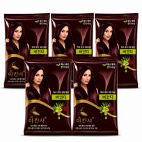 AKANSHA Natural Burgundy Henna Powder 20g 5 pcs Amla Bringrage Shikakai Henna Dye Powder 20 pcs black