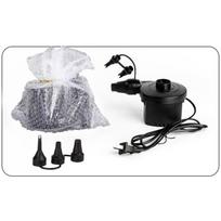Electric Air Pump Fast Inflate Deflate with Multiple Nozzles for Camping Inflatable Sofa Mattress Pool Floats A45 black