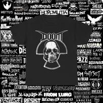 Doom T-Shirt Crust Punk Disrupt Nausea Paranoid Extreme Noise Terror Nausea Amebix Anti Cimex Discharge Unisex Heavy Cotton T-Shirt S-5XL 140 black