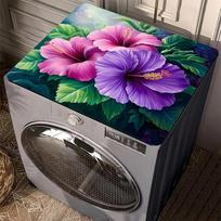 1Pcs Rubber Drying Mat With Washing Machine Dust Cover For Coffee Shop Restaurant Kitchen Carpet Tableware Durable Diatom Mud 30*40cm purple