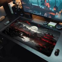 XXL game mouse pad 500x1000mm waterproof anti-fouling night landscape office Desktop accessories table mat mouse game player 30cmx60cm gray