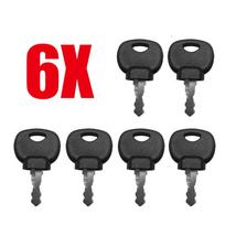 10Pcs 14607 Ignition Key for Jcb Bomag Hatz Manitou Tractor SP Excavator Heavy Equipment Ignition Start Switch Door LockGood product Black-6pc