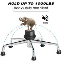 5Pcs Bell Glides Replacement Office Chair or Stool Swivel Caster Wheels to Fixed Stationary Castors, Office Chair Wheels