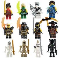 Hero Ninja Action Figure Building Blocks Set, Educational STEM Construction Toy with Movable Joints