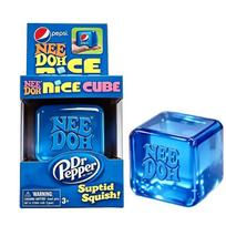 Dr Pepper X Needoh Nice Cube Squishy Stress Relief Toy, Soft Squeeze Fidget Cube For Kids & Adults, Anxiety Relief Sensory Toy blue