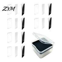 Handmade Fridge Magnets 5/6/8/10/15/20/24 Sets DIY Acrylic Magnet Kit, Square Refrigerator Craft with Adhesive Backing, Clear Picture Photo 6pcs white