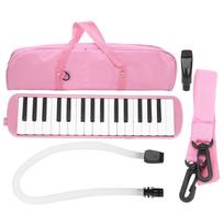 IRIN Melodica 32 klavišų pučiamasis muzikos instrumentas, tinkamas pradedantiesiems rožinė
