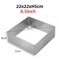 5cm Height 7cm to 25cm 12inches Square mold Shape 304 Stainless Steel Mousse Ring Cake Molds Baking tool  baking accessories 1 pcs