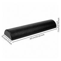 Half-Round Foam Roller High-Density Half Extra-Firm for Stretching 60x15x7.5cm