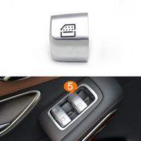 Interior Car Window Lifter Switch Button Cover Cap Replacement For Mercedes Benz S E Class W222 W213 S320 S400 S450 S500 gray