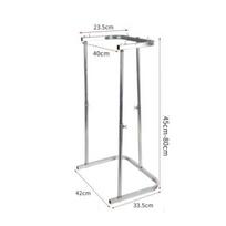Sack Holder Frame Metal Grain Bagging Stand Adjustable Bag Long-Lasting Free a gray