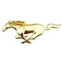 1 vnt. 3D žirgo logotipas Metalinis automobilio priekinės gaubto lipdukas Mustang, Focus, Mondeo, ROUSH, SHELBY, GT, GT500, galinės bagažinės emblemos lipdukai beige